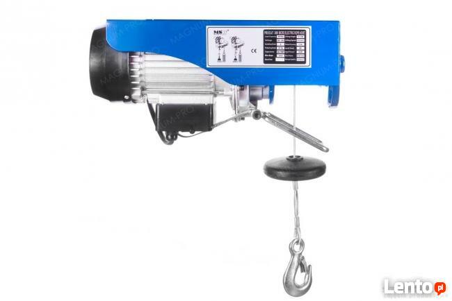Dźwig budowlany warsztatowy udźwig 800 kg wciągarka linowa