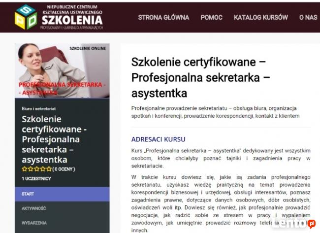 Profesjonalna sekretarka – asystentka