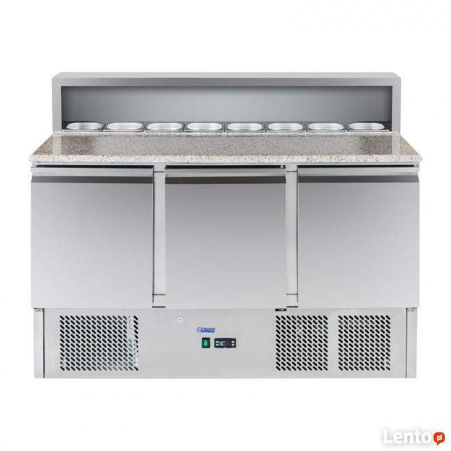 Stół chłodniczy 137x70cm granit nadstawka lodówka