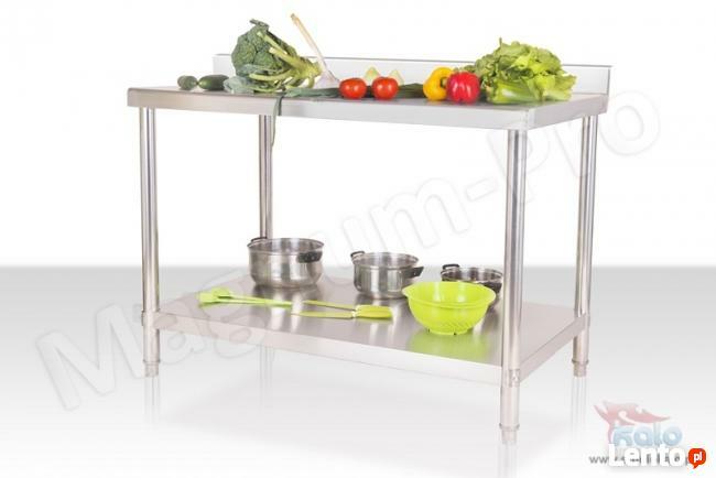 Stół gastronomiczny 100x70 cm blat roboczy z rantem