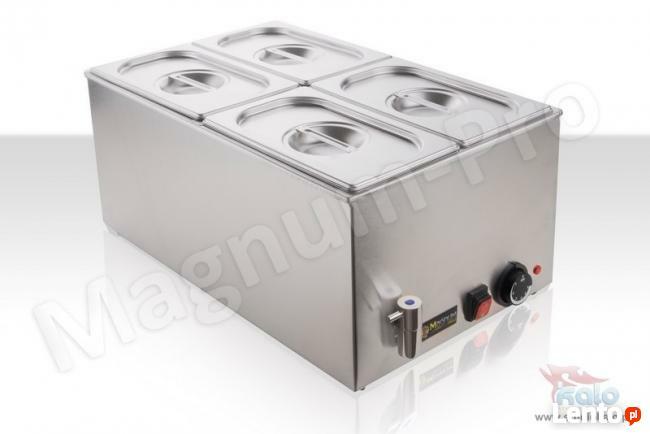 Bemar elektryczny bufet grzewczy 4 x 1/4 GN kranik spustowy