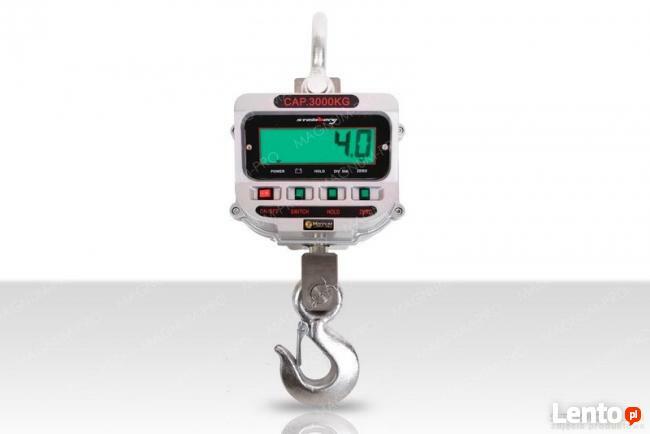 Waga przemysłowa hakowa 3 tony pilot LCD