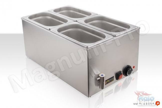 Bemar elektryczny bufet grzewczy 4 x 1/4 GN kranik spustowy