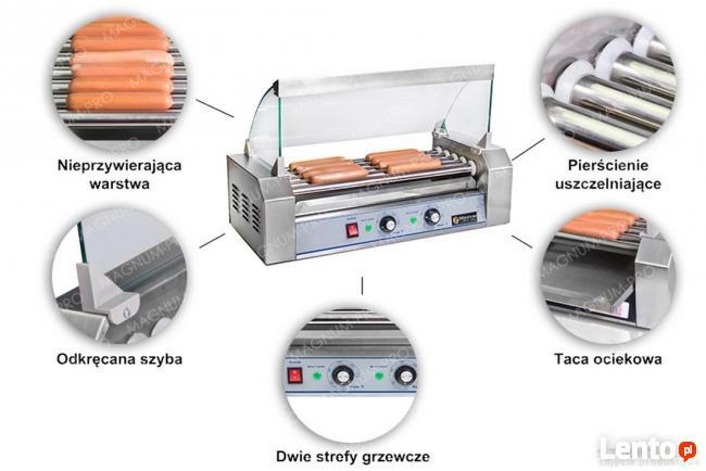 Podgrzewacz do parówek rolkowy do hot-dogów 5 rolek