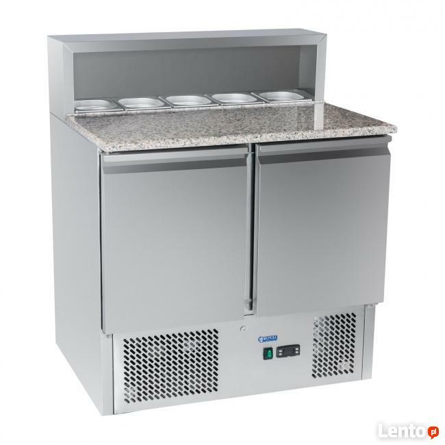 Stół chłodniczy do pizzy granitowy blat nadstawka lodówka