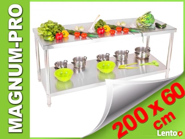 Stół gastronomiczny 200X60 blat roboczy stal nierdzewna