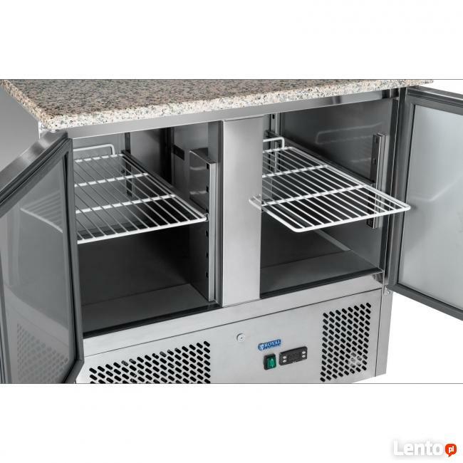 Stół chłodniczy do pizzy granitowy blat nadstawka lodówka