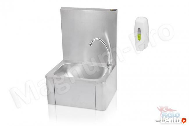 Umywalka bezdotykowa włączana kolanem, gastronomiczna