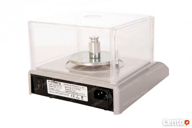 Dokładna waga laboratoryjna jubilerska 200g / 0,001g osłona