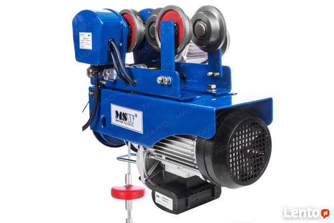 Wciągarka linowa + elektryczna suwnica 990kg wyciągarka