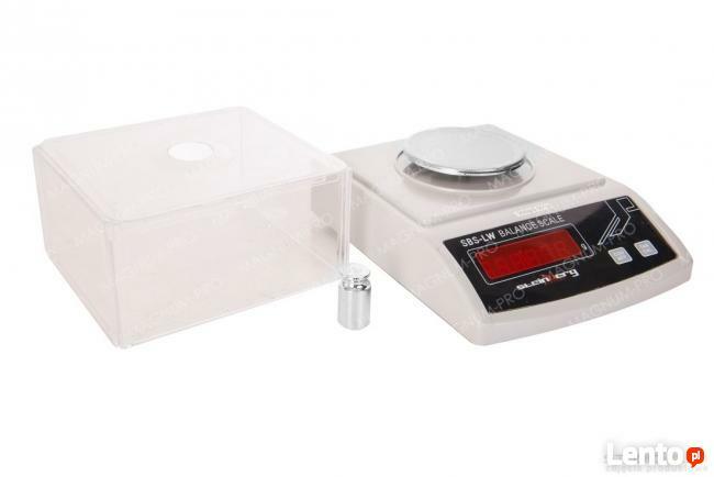 Dokładna waga laboratoryjna jubilerska 200g / 0,001g osłona