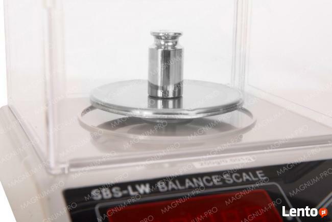Dokładna waga laboratoryjna jubilerska 200g / 0,001g osłona