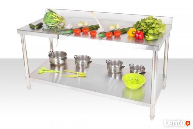 Stół gastronomiczny 150X60 cm blat roboczy z rantem