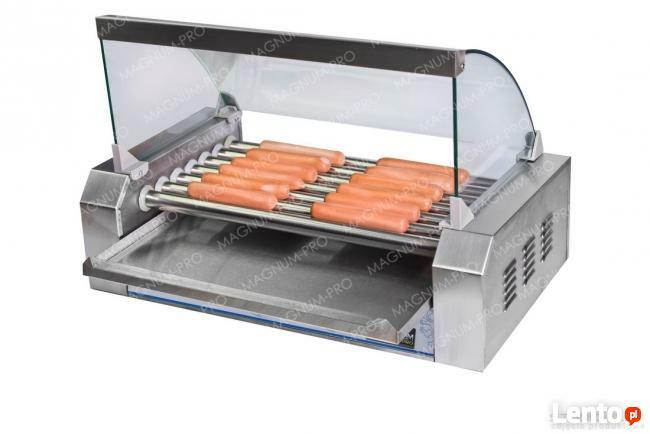Podgrzewacz do parówek rolkowy 7 rolek do hot-dogów