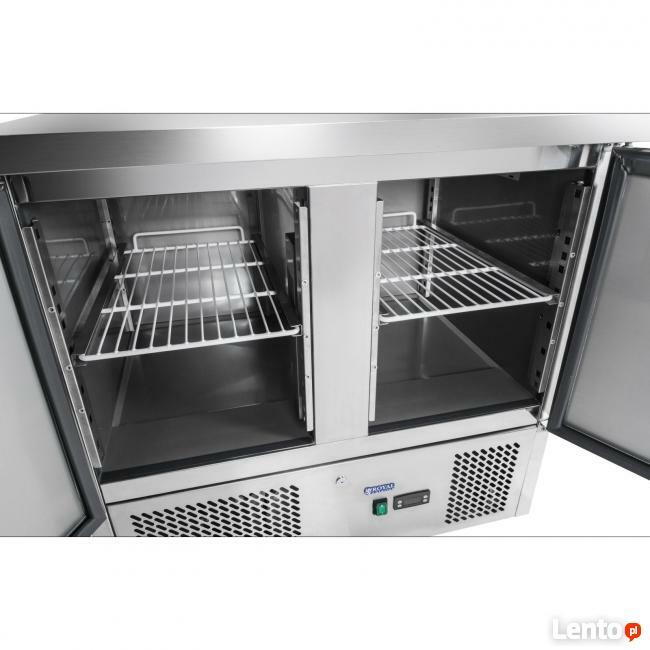 Stół chłodniczy do pizzy 90x70 cm lodówka stal nierdzewna