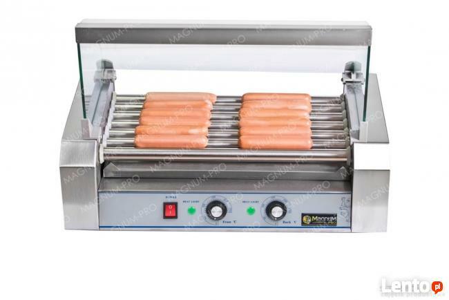 Podgrzewacz do parówek rolkowy 7 rolek do hot-dogów