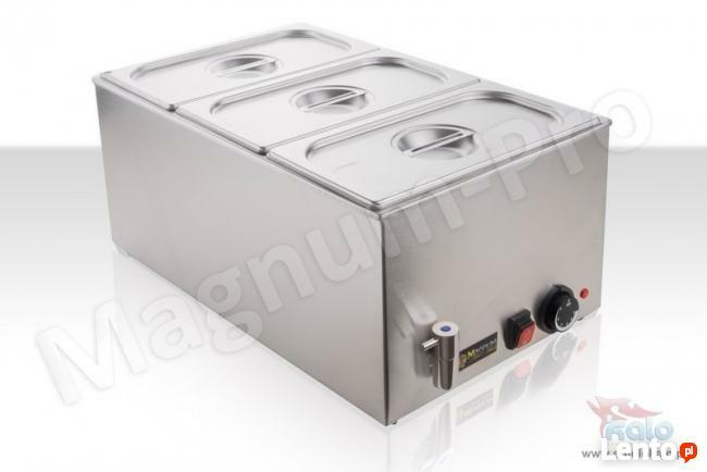Bufet grzewczy Bain marie bemar 3 x 1/3 GN kranik spustowy