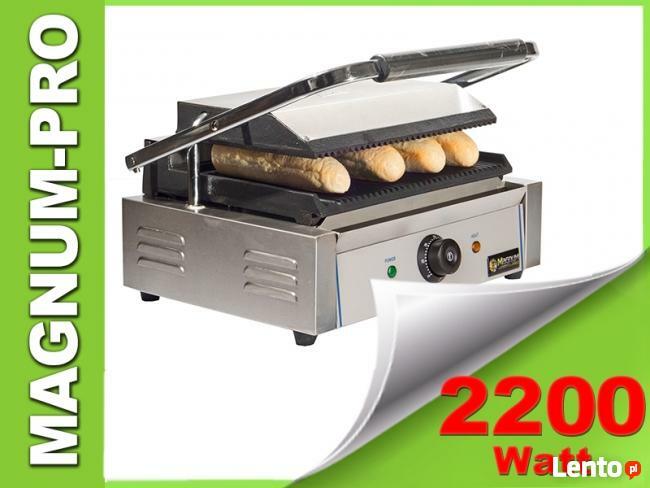Grill kontaktowy opiekacz do bułek pojedynczy MAX