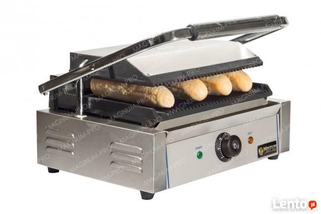 Grill kontaktowy opiekacz do bułek pojedynczy MAX