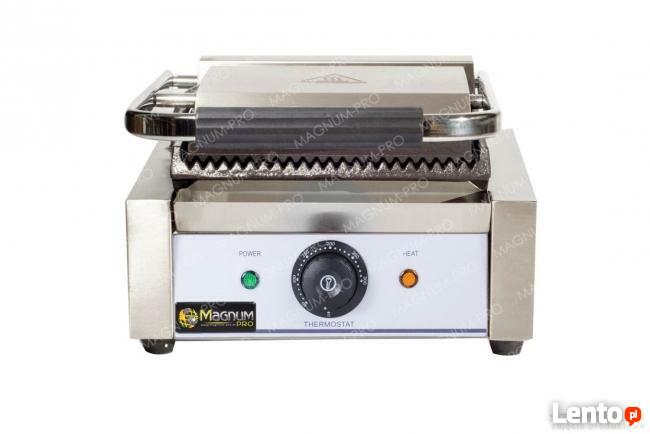 Grill kontaktowy opiekacz do bułek pojedynczy na 2 bułki