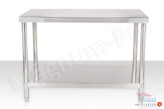 Stół gastronomiczny blat roboczy 120x70 cm z półką