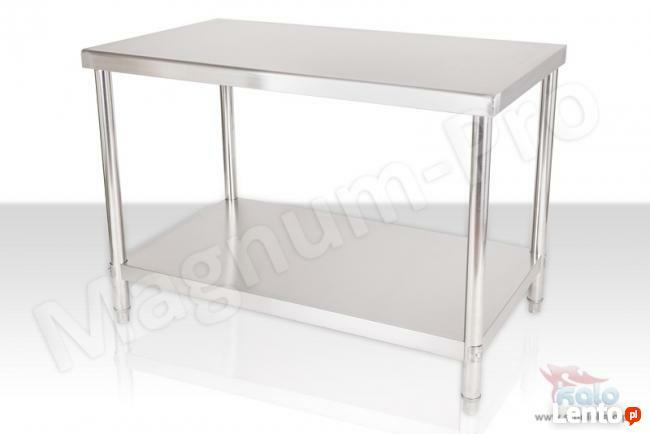 Stół gastronomiczny blat roboczy 120x70 cm z półką