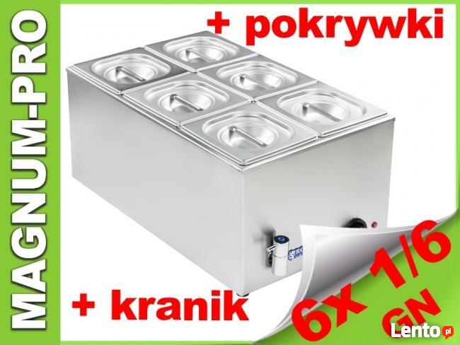 Bemar bufet grzewczy elektryczny 6x GN 1/6 kranik