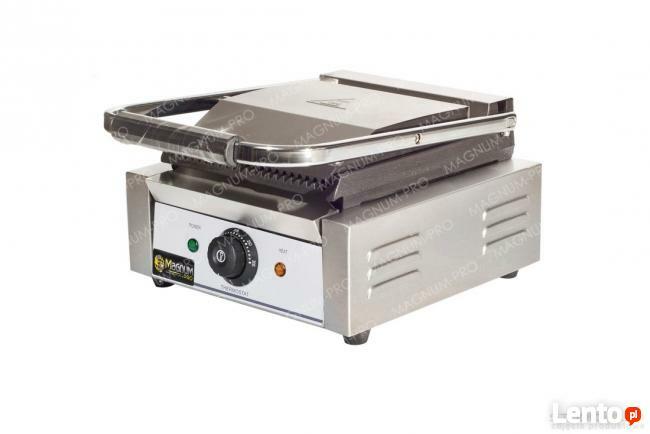 Grill kontaktowy opiekacz do bułek pojedynczy na 2 bułki