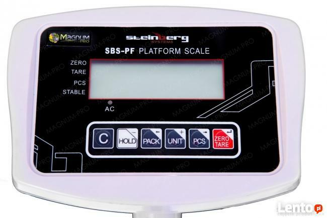 Przemysłowa waga 150kg platformowa magazynowa kalkulacyjna