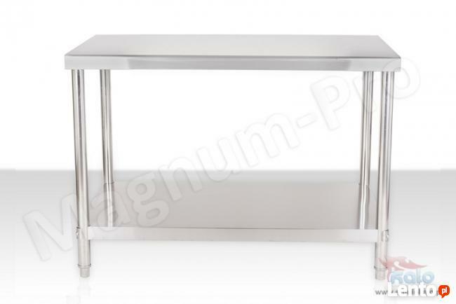 Gastronomiczny stół roboczy 100x70 cm blat z półką