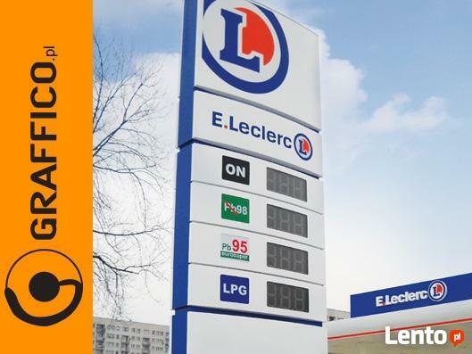 PYLON CENOWY, REKLAMOWY dla stacji paliw _ GRAFFICO