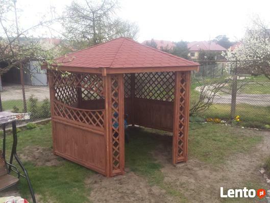 Altany ogrodowe, meble ogrodowe, szopki narzędizowe, huśtawk