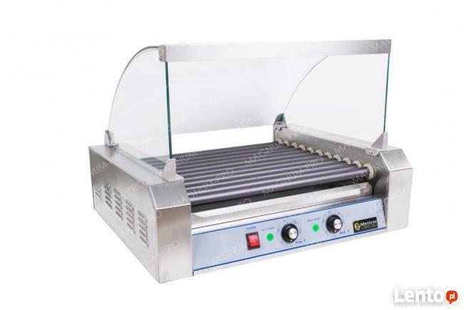 Rolkowy podgrzewacz do parówek 11 rolek teflon