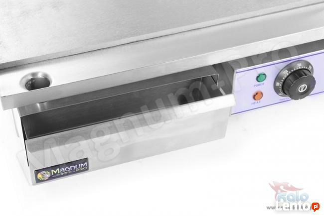 Grill elektryczny, płyta grillowa 55x35 cm, gładka, opiekacz