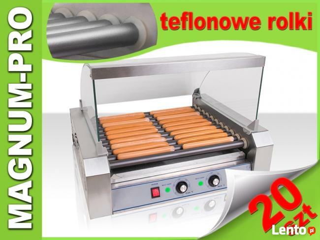 Rolkowy podgrzewacz do parówek 11 rolek teflon