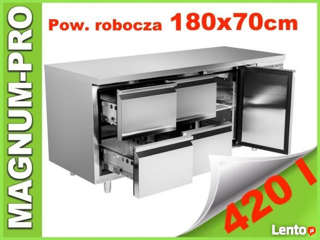 Stół chłodniczy 180x70 cm regulowane nóżki stal nierdzewna