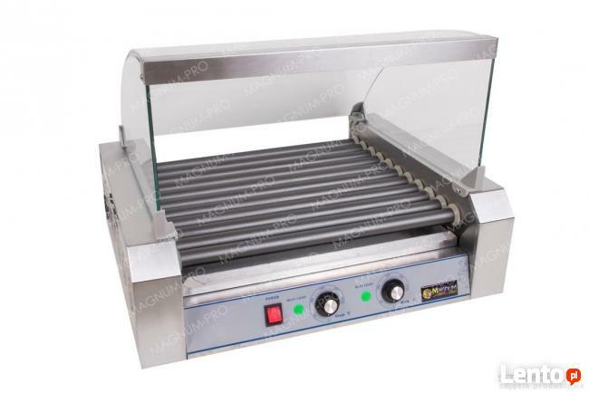 Rolkowy podgrzewacz do parówek 11 rolek teflon