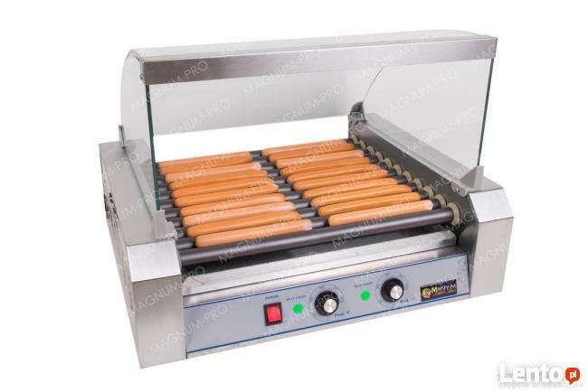 Rolkowy podgrzewacz do parówek 11 rolek teflon