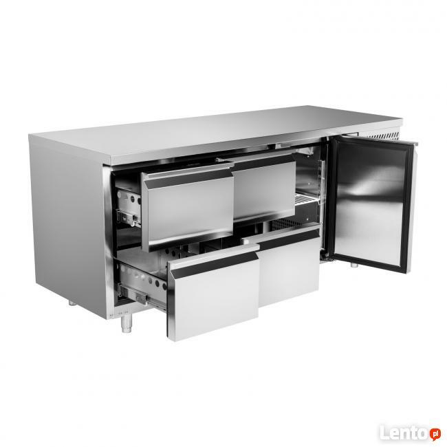Stół chłodniczy 180x70 cm regulowane nóżki stal nierdzewna