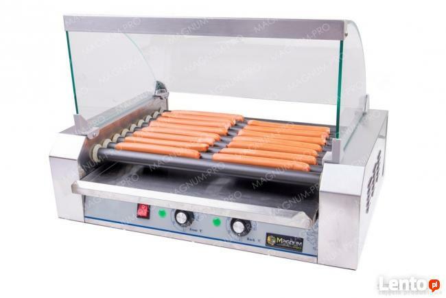 Rolkowy podgrzewacz do parówek teflon 9 rolek hot dog