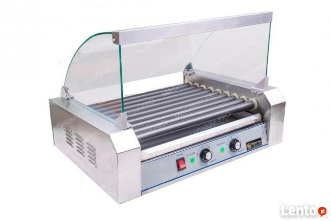 Rolkowy podgrzewacz do parówek teflon 9 rolek hot dog