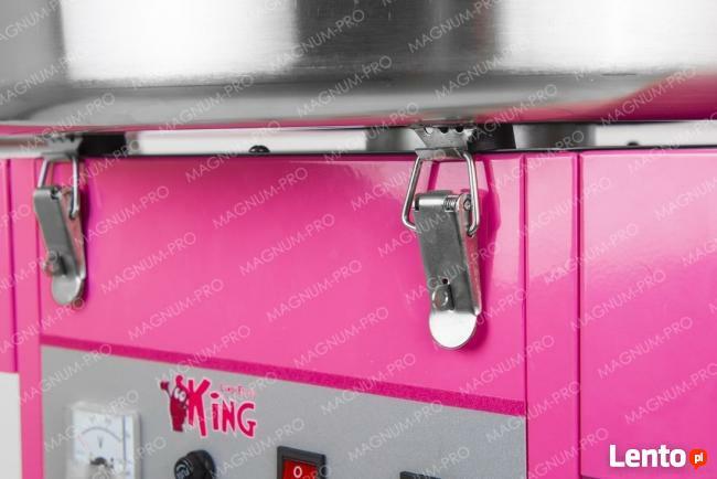 Maszyna do waty cukrowej na kółkach + osłona + cukier gratis