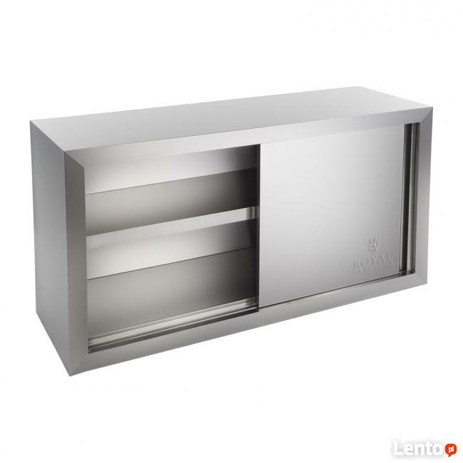 Szafka ścienna stal nierdzewna przesuwne drzwi 120x65x40cm
