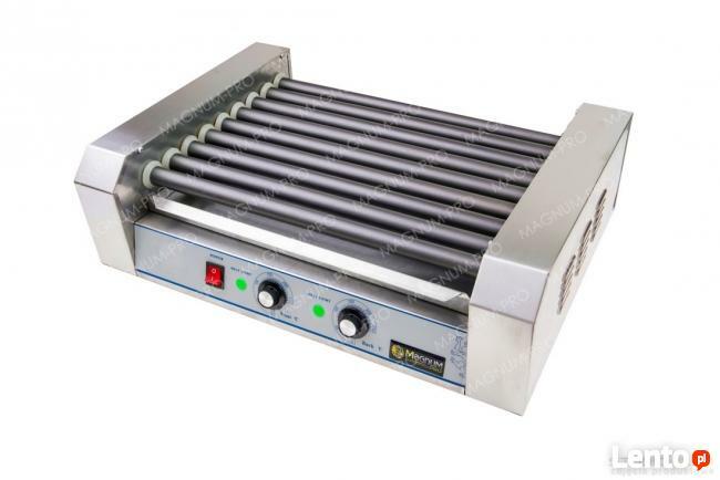 Rolkowy podgrzewacz do parówek teflon 9 rolek hot dog