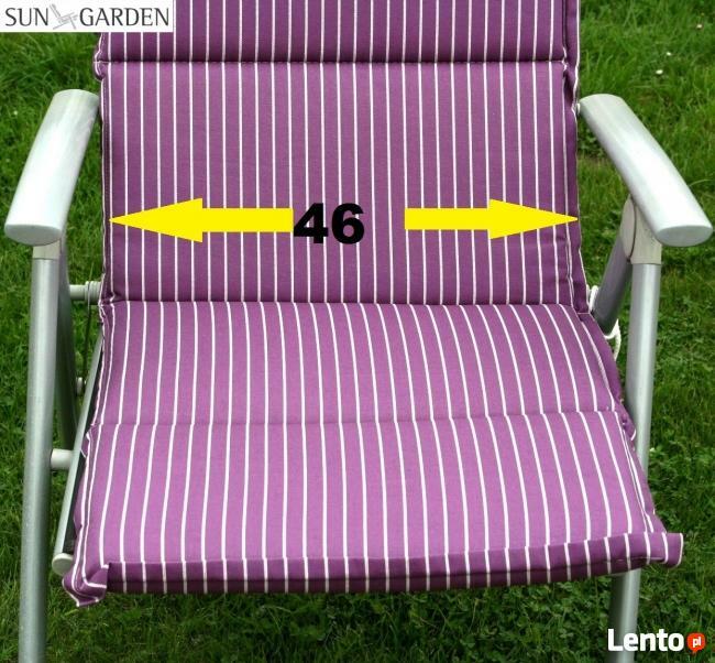 Poduszka na krzesło ogrodowe 120x46c4cm nowa wrzosowa