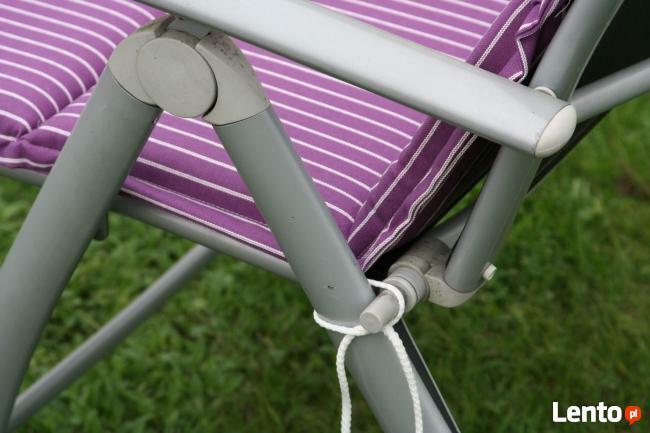 Poduszka na krzesło ogrodowe 120x46c4cm nowa wrzosowa