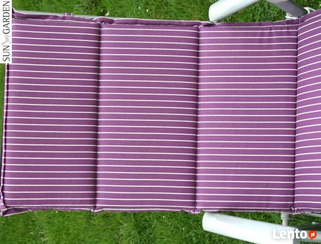 Poduszka na krzesło ogrodowe 120x46c4cm nowa wrzosowa