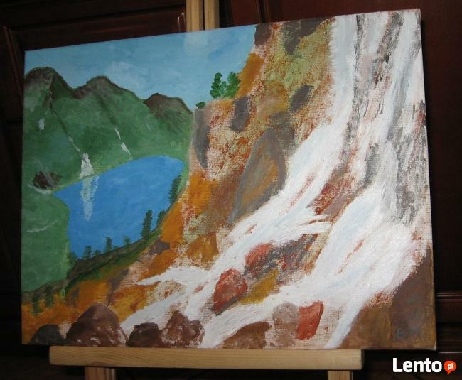 Obraz Ręcznie Malowany, Na Płótnie 40x30 cm, Akryl