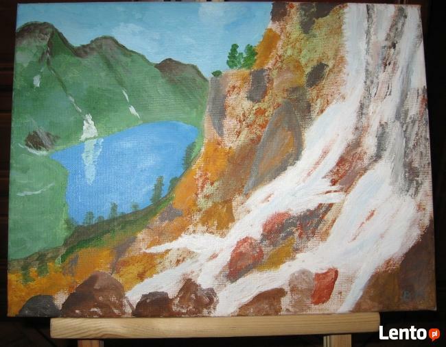 Obraz Ręcznie Malowany, Na Płótnie 40x30 cm, Akryl