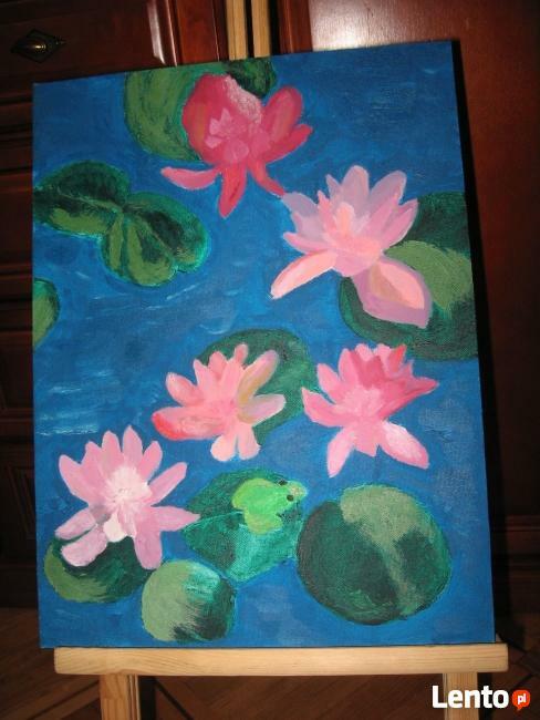 Obraz Ręcznie Malowany, Na Płótnie 40x30 cm, Olej